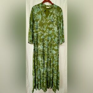 Spartina 449 Green Floral Dress
